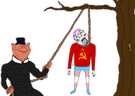 antifa capitalism clothes commie_pedo_troon communism flag:soviet_union flag:transgender_pride_flag glasses hammer_and_sickle hanging hat looking_at_you muscular_male open_mouth pink_hair porky rope social_democracy stubble tranny transparent_background tree troon variant:bernd variant:impish_soyak_ears // 2100x1500 // 134.5KB