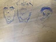 3soyjaks drawing glasses hair oekaki open_mouth random soyjak stubble table variant:chudjak variant:cobson variant:gapejak // 4032x3024 // 3.0MB