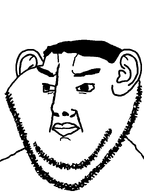 aliased ear eyebrows eyes hair lips nose remastered stubble subvariant:impish_chudjak_ears_2 variant:chudjak variant:gapejak variant:impish_soyak_ears white_background white_skin // 598x800 // 23.5KB