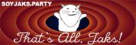 animal arm banner cartoon cat cursive_text ear hand looney_tunes soyjak_party subvariant:impish_meowjak text variant:impish_soyak_ears // 300x100 // 53.5KB