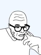 arm closed_mouth glasses hand soyjak stubble template tired togglebott tranny transparent_background variant:togglebott // 574x768 // 25.4KB