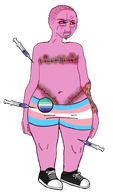 flag:gay_pride_flag flag:transgender_pride_flag meta:not_oc meta:possibly_duplicate nas:wojak needle pooner scars subnas:cryboy_wojak tranny variant:wojak xitter // 465x791 // 240.8KB