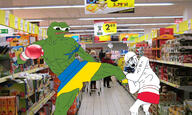 amphibian arm bbc bloodshot_eyes boxing crying flag flag:poland flag:ukraine frog glasses i_love irl_background leg nas:pepe open_mouth pepe_the_frog poland queen_of_spades shorts soyjak stubble subnas:apu tattoo ukraine variant:soyak // 1807x1080 // 727.2KB