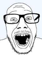 glasses mustache open_mouth soyjak stubble template transparent_background variant:punkjak // 918x1306 // 33.6KB