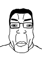 glasses hair subvariant:chudplier variant:chudjak variant:markiplier_soyjak white_background white_skin // 600x800 // 26.1KB