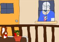 2soyjaks angry animal clothes drawn_background food full_body glasses holding_object mustache open_mouth plant soyjak stubble subvariant:feralsquirrel tail tomato tony_the_tiger tourettes_guy trend:squirreljakking variant:feraljak vegetable // 1086x767 // 136.3KB