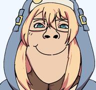 blond blue_eyes bridget_(guilty_gear) clothes guilty_gear hair he_will_never_be_a_woman looking_at_you shading subvariant:bridget tranny transparent_background variant:bernd // 1200x1125 // 109.8KB