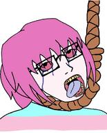 ack glasses hanging meta:not_oc rope soyjak subvariant:soygirl tongue tranny troon variant:soyak // 788x975 // 438.3KB