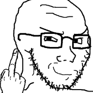 amphibian animated arm blood broken_glasses broken_teeth ext=gif fist frog glasses hand middle_finger nas:pepe pepe_the_frog punch smile smug teeth tuxedo variant:soyak wounded // 632x756 // 111.6KB