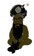 baby beard bomb brown_skin glasses islam muhammad open_mouth soyjak subvariant:tetojak variant:feraljak yellow_teeth // 692x1128 // 223.9KB