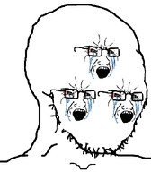 1soyjaks angry animated counterclockwise crying ext=gif glasses multiple_faces seethe seething soyjak spinning stubble variant:soyak white_skin // 595x678 // 61.3KB