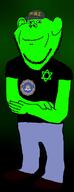 clothes federal_bureau_of_investigation full_body glowie hat smug standing star_of_david stubble variant:impish_soyak_ears // 423x1104 // 48.2KB