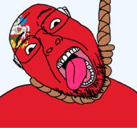 ack animal christianity dead dragon flag flag:moscow_oblast glasses hair hanging horse moscow_oblast open_mouth rope russia saint_george saint_george_and_the_dragon skin soyjak spear stubble suicide teeth tongue transparent transparent_background variant:bernd white yellow_teeth // 768x719 // 66.7KB