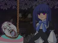 ack anime bait_and_switch beatrice bernkastel bloodshot_eyes bwcgirl crying glasses hanging open_mouth purple_hair rope shannon stubble tongue tranny trans_rights transgender_flag umineko ushiromiya_battler variant:bernd video video_game visual_novel ywnbaw // 640x480, 82.4s // 3.0MB