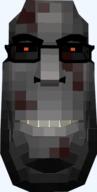 blood closed_mouth creepy evil glasses minecraft ominous red_eyes smile soyjak stubble style_emulation variant:cobson // 291x575 // 22.5KB