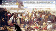 1099 1st_crusade WALLS armor art axe background beard brown_skin burning catholic catholic_church catholicism christian_cross christianity clergy clothes corpse cross crucifix crusade crusader crying dead fire flags glasses hat headcovering historic historical holy_land holy_war holywar horse islam islamic jerusalem july_15 kingdom_of_jerusalem kneel knight meta:tagme military mosque mouth_open multiple_soyjaks muslims niqab painting priest religious rosay shield siege_of_jerusalem smug soldiers stubble subvariant:wholesome_soyjak sword teeth templar temple tongue trumpet variant:bernd variant:cobson variant:gapejak variant:soyak wikipedia woman wounded // 1920x1080 // 809.8KB