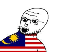 crescent flag flag:malaysia glasses hair looking_to_the_left malaysia open_mouth star_(symbol) stubble teeth torso variant:A24k wrinkles // 466x415 // 23.0KB