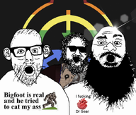 beard bigfoot coat flag:gay_pride_flag gay glasses heart homosexual lens_flare light open_mouth rainbow scp-1471 scp_foundation soyboy soyjak stubble variant:unknown // 700x596 // 69.3KB