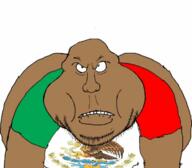 animated biting_lip brown_skin butt clothes dance fat flag flag:mexico hat meta:op_took_a_selfie_of_xerself mexico nose party_hat retard satoko_houjou(namefag) stubble subvariant:meximutt_front variant:meximutt white_teeth // 720x631 // 549.7KB
