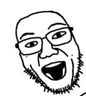 glasses open_mouth soyjak stubble variant:unknown // 272x305 // 22.8KB