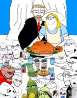 arm art artist:sectionalism baby bald beard berryboy blood blue_eyes bottle brussel_sprout can classical_art_parody clothes container corn cranberry_sauce cucumber cup curtain deformed dinner dress featured food fork glasses gravy hair hand knife mcdonalds mucus mustache nazism necktie nordic_chad norman_rockwell open_mouth pacifier pepper pie pipe plants_vs_zombies plate purple_hair salt schutzstaffel side_profile smoke soy soylent sproke squash stubble subvariant:arkansasjak subvariant:chudjak_front subvariant:feralrage subvariant:gapejak_female subvariant:impish_amerimutt subvariant:jacobson suit table thanksgiving torso tranny turkiye variant:a24_slowburn_soyjak variant:bernd variant:chudjak variant:cobson variant:feraljak variant:gapejak variant:impish_soyak_ears variant:jasonjak variant:markiplier_soyjak variant:soyak vegetable wall water yellow_hair // 1179x1500 // 514.6KB