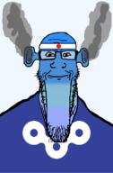 angry bald bloodshot_eyes blue blue_skin calm closed_mouth ear flag flag:japan flag:osaka_todofuken fume glasses japan ogre_ears osaka_todofuken seethe smoke soyjak stretched_chin stubble template todofuken transparent_background variant:markiplier_soyjak // 823x1250 // 63.5KB
