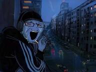 cars cigarette crying doomer open_mouth r9k_(4chan) rain smoke street variant:soyak // 1080x812 // 705.7KB