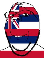 flag flag:hawaii glasses hawaii looking_at_you smile soyjak stubble subvariant:wholesome_soyjak teeth template united_states variant:gapejak // 582x772 // 17.1KB