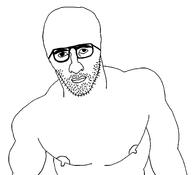 closed_mouth glasses nipple soyjak stubble variant:unknown // 1410x1288 // 47.6KB