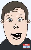blue_eyes brown_hair h3k_(user) hair hello_my_name_is_(sticker) meta:namefags name_tag namefag namefags one_tooth shirts transparent_background variant:vlodson white_skin // 640x1011 // 107.4KB