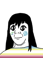 closed_mouth flag:minor_attracted_person hair large_eyes long_hair map_(pedophile) pedophile soyjak subvariant:commiepedotroon variant:kuzjak // 809x1080 // 29.4KB