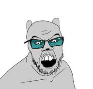 2004 bald beard glasses gray_skin ill_will_press low_effort? margerald meta:meta meta:oc oldfag_media snca trend:squirreljakking variant:feraljak web_animation // 964x919 // 68.7KB
