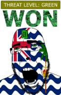 ahegao british_indian_ocean_territory country crown emerald flag flag:british_indian_ocean_territory gem glasses green green_eyes hair looking_up open_mouth plant schlog_color_event soyjak soyjak_blog stubble teeth text threat_level_green tree united_kingdom variant:cobson won // 721x1115 // 277.8KB