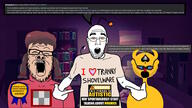3soyjaks 4chan antenna autism award background braids brown_hair closed_eyes clothes dark female glasses i_heart_nigger i_love lamp light linen lsd_dream_emulator madotsuki normie open_mouth playstation reddit room screenshot snoo sony spade stubble tranny transgender_flag tshirt v_(4chan) variant:a24_slowburn_soyjak variant:shirtjak video_game warning white_skin wordswordswords yume_nikki // 1803x1013 // 242.2KB