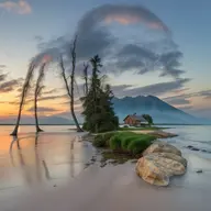 beach beard big_nose cloud hair house irl island israel jewish_nose jews judaism kike meta:ai_generated meta:look_closer meta:not_oc mountain nas:merchant nose optical_illusion rubbing_hands sky tree // 768x768 // 78.0KB