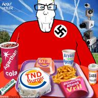 1488 adolf_hitler agartha artist:adolf_hitler cctv chemtrails closed_mouth cup david_dees fast_food flag:nazi_germany goyslop meds methamphetamine mukbang security_camera subvariant:euroaryan subvariant:euromutt swastika total_nigger_death trend:aryan ttd variant:markiplier_soyjak vril // 690x691 // 518.4KB