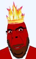 beard craftwars crown glasses nacker nackerman_(craftwars) red_eyes red_shirt red_skin roblox smile variant:cobson // 775x1247 // 261.2KB