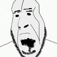 black_eyes distorted grey_skin husk open_mouth small_eyes stubble teeth variant:cobson // 924x930 // 227.1KB