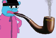 amphibian animal beanie blue_skin boy's_club ear frog nas:pepe onesie pepe_the_frog pink_shirt smoke subnas:blepe une_pipe // 1280x871 // 438.7KB