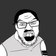 glasses soyjak stubble variant:feraljak // 474x474 // 25.2KB