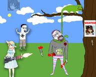 anime anime_pussy anime_pussy_podcast anitwitter arm blood bloodshot_eyes clothes crying dead djoats02 drawn_background flag full_body g_(4chan) glasses gun hair hand hands_up hanging holding_gun holding_object leg linux lizard lynching minigun minimodu minmod minmodulation mustache nazism neovagina open_mouth opensuse podcast polyphemus poster purple_hair rope soyjak stubble suicide swastika tagme_weeb_name technology text tongue tranny tree twitter variant:bernd variant:unknown weapon // 2048x1658 // 303.1KB