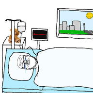 2soyjaks bed building closed_mouth crying dead glasses hospital irl mustache sad soyjak stubble subvariant:wholesome_soyjak sun variant:a24_slowburn_soyjak variant:gapejak // 1200x1200 // 333.2KB