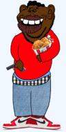 black_skin gun kfc nigger nikes red_shirt subvariant:impish_tyrone variant:impish_soyak_ears // 600x1200 // 574.2KB