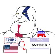 Warrior-Z(user) effortson flag:united_states hello_my_name_is_(sticker) maga make_america_great_again qanon republican series:keep_raging_on_them subvariant:mexiaryan variant:meximutt // 886x872 // 91.5KB
