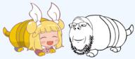 animal anime armadillo closed_mouth glasses gyate_gyate joutouguu_mayumi series:animaljaks series:gyatejaks smile soyjak stubble touhou variant:gapejak video_game // 2000x872 // 433.9KB