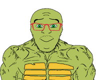 buff glasses green_eyes green_skin meta:namefags prizins_(user) stubble subvariant:feraljak_front subvariant:muscular_chud turtle variant:chudjak variant:feraljak // 1052x875 // 36.3KB