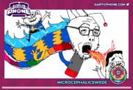 3soyjaks antenna arm closed_mouth dragon ear fire gartic_phone glasses hair hand holding_object nintendo nintendo_switch open_mouth redraw smile soyjak stubble variant:chudjak variant:impish_soyak_ears variant:unknown video_game // 770x525 // 73.4KB