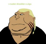 aryan black_shirt ear fat greentext hun master meta:tagme meximutt mouth_closed new_york or_something ponytail scar shredder soyjak soyjak_st tag tagme_just_tagme_because_i_say_so_ok teenage_mutant_ninja_turtles tmnt variant:meximutt // 857x827 // 98.1KB
