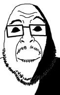 bald biting_lip closed_mouth dark glasses ominous shadow smile soyjak stubble subvariant:hornyson variant:cobson variant:fortson // 458x720 // 21.0KB