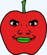 apple food fruit smile subvariant:chudjak_front variant:chudjak // 643x756 // 10.1KB